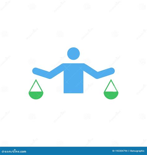 Ethics Vector Icon Logo Design Stock Vector Illustration Of Justice