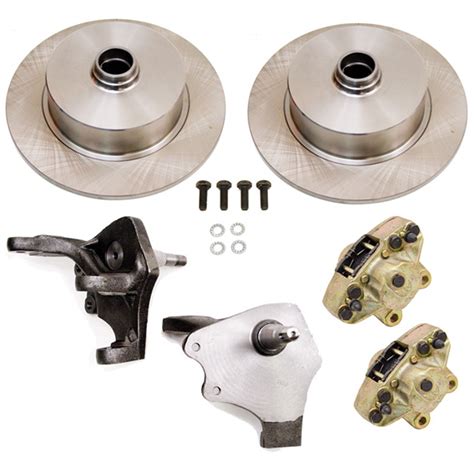 Front Disc Brake Kit Drop Spindles Blank Pattern Fits 66 77 Bug