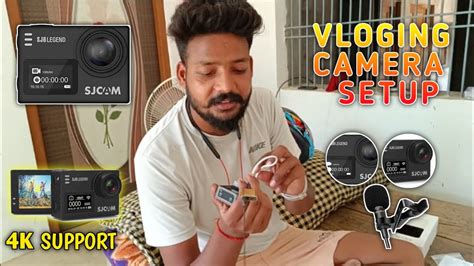 Sjcam Sj6legend Action Cam Mic🎤 Setup 💯 Working Motovlog Setup Youtube