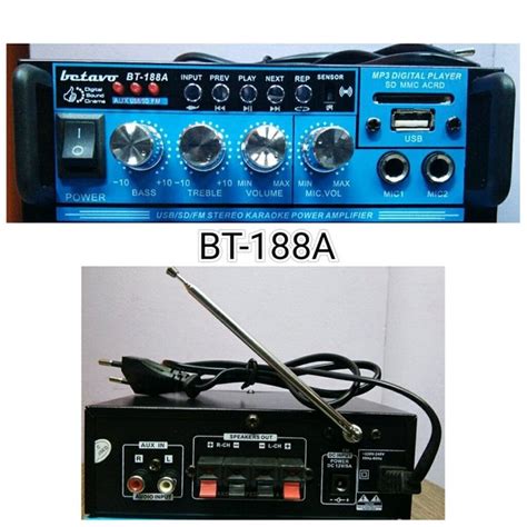 Jual Ampli Bluetooth Mini Betavo Bt Power Amplifier Mobil Bt