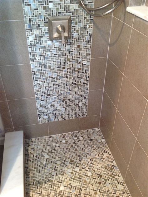 Tiling A Shower Floor With Mosaic Tile At Fawn Adams Blog