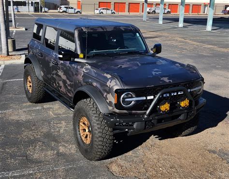 My Bronco Build Wrapped In Dark Camo Bfg 37s King Coilovers