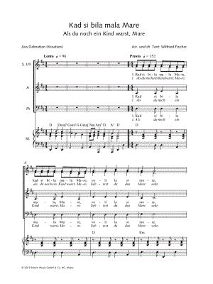 Kad Si Bila Mala Mare Sheet Music Arrangement Available Instantly