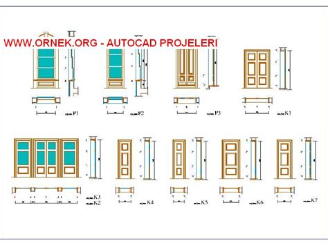 Proje Sitesi Pencere Sistem Detay Autocad Projesi