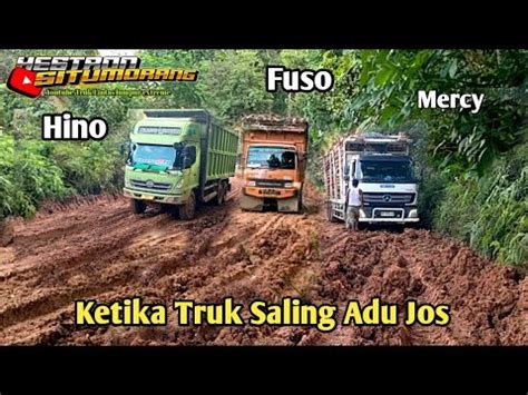 Keset Nan Si Oren Vs Hino Bikin Truk Mercy Buatan India Terseok Seok