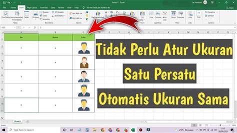 CARA MUDAH MEMASUKKAN ATAU MENYUSUN FOTO KE EXCEL YouTube