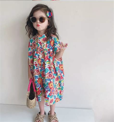 Flower Baby Girl Dresses Summer Cotton Infants Dress Sweet Princess ...