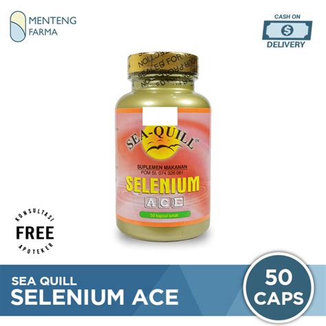 Sea Quill Selenium Plus ACE Isi 50 Kapsul Lunak Suplemen Antioksidan