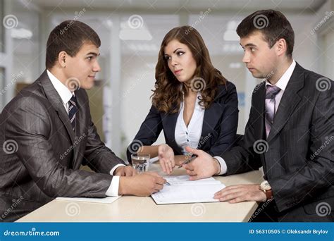 Business Negotiations Stock Image Image Of Collar Salespeople 56310505