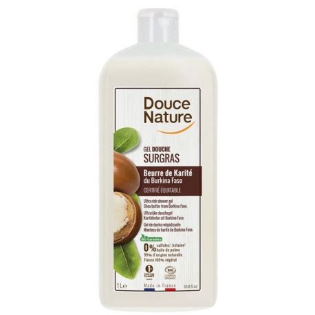 Gel douche bio surgras au beurre de karité Douce Nature produit