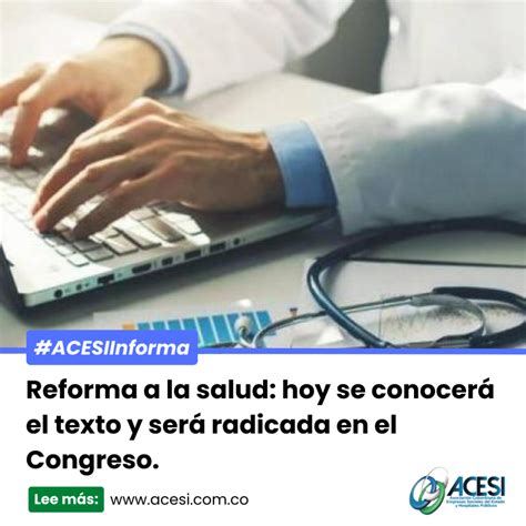 Reforma A La Salud Hoy Se Conocerá El Texto Y Será Radicada En El