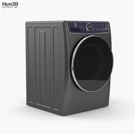 Electrolux Front Load Washer Titanium 3D model - Download Home Appliances on 3DModels.org