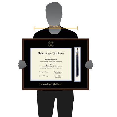 University Of Baltimore Tassel Edition Diploma Frame In Delta Item