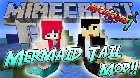 Minecraft Mermaid Tail Mod Swim Like A Mermaid Mod Showcase Youtube