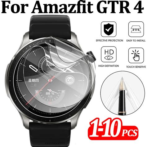 For Amazfit GTR 4 Screen Protective Film HD Transparent Scratch