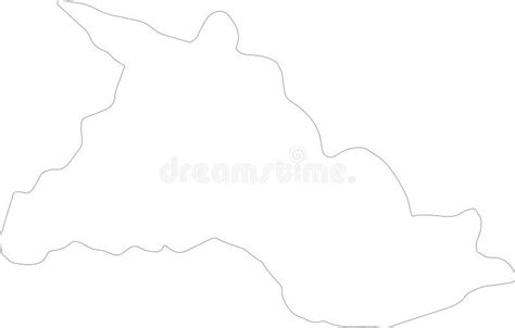 Chalatenango El Salvador Outline Map Stock Illustration Illustration