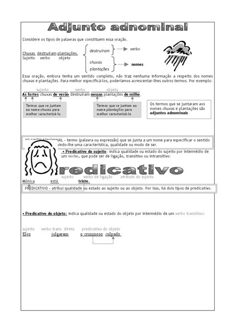 Exercicio Sobre Adjunto Adnominal - Exercícios sobre Adjunto Adnominal | PDF | Assunto (gramática) | Gramática