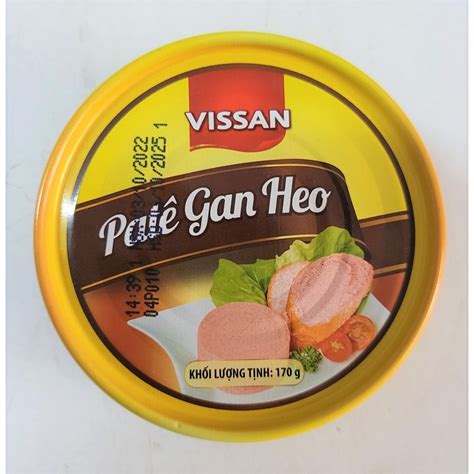 Hộp 170g Gan Pate Gan Heo Vn Vissan Pork Liver Paste Shopee