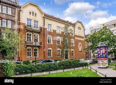 Old Tenements And City Park In Krakow Poland Stock Photo Alamy