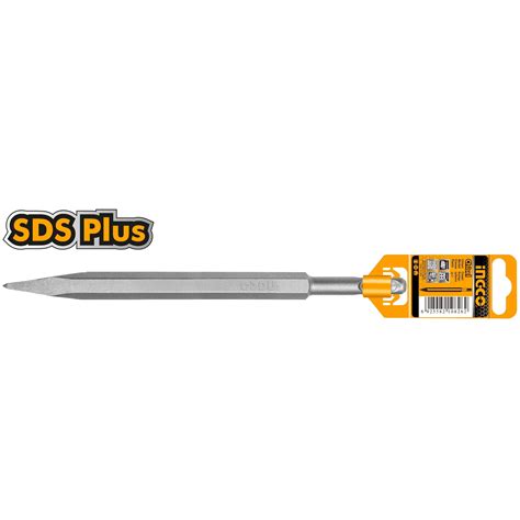 Ingco Sds Plus Pointed Chisel 14x250mm For Concrete Brickwork And Sa