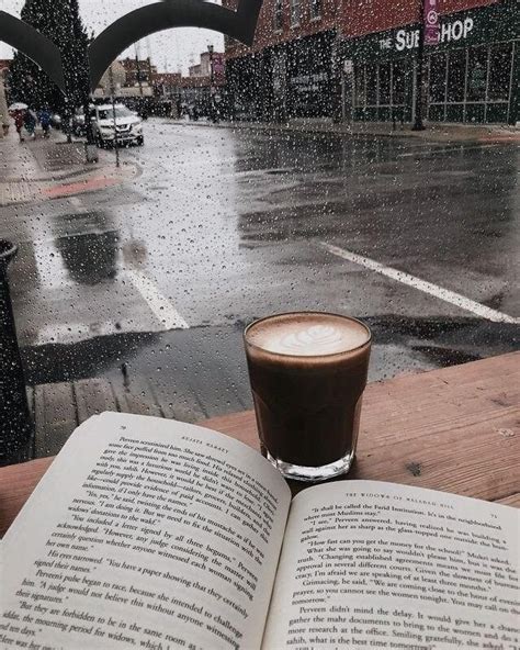 Coffee In The Rain Rainy Day Aesthetic Coffee And Books Cozy Rainy Day