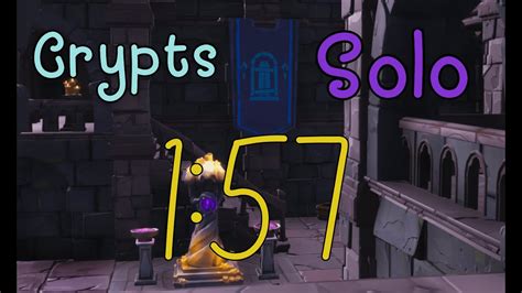 The Crypts Solo Dungeon Speedrun 1 57 YouTube