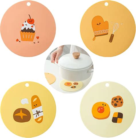Amazon MAOYONG Cute Silicone Trivets Mats For Hot Dishes Pack Inch Silicone Pot