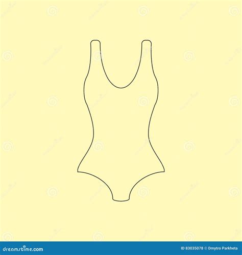 Icône De Bikini De Maillot De Bain Illustration de Vecteur Illustration du bain vêtement