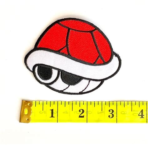 Embroidered Patch Super Mario Turtle Shell New Iron Onsew On