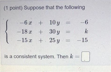 Solved 1 Point Determine All Values Of H And K For Which