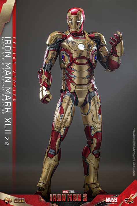 Hot Toys Iron Man Th Scale Iron Man Mark Xlii Collectible Figure Deluxe