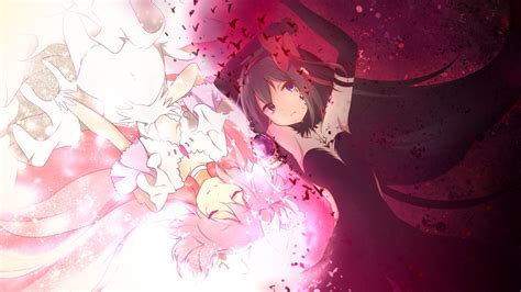 Hd Wallpaper Homura Akemi And Madoka Kaname Puella Magi Madoka Magica