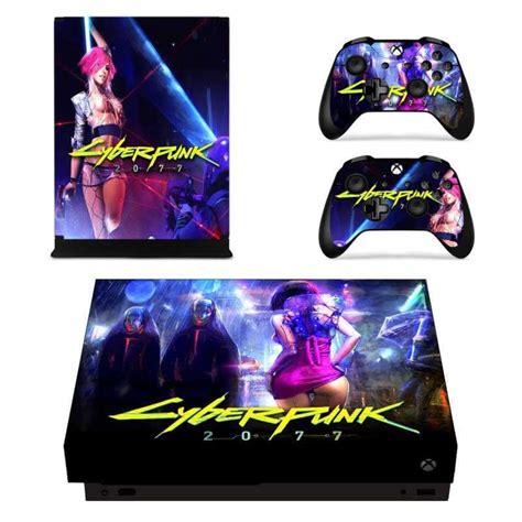 Cyberpunk Themed Skin Sticker Set For Xbox One Console And