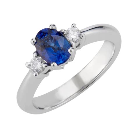 Striking Ceylon Sapphire Diamond Stone Engagement Ring Cts