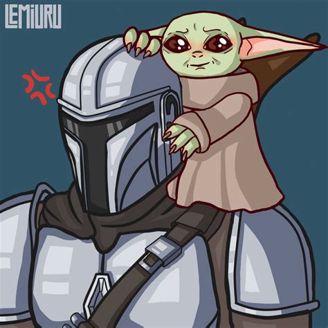 The Mandalorian and Baby Yoda GIF by Matalemures on DeviantArt 