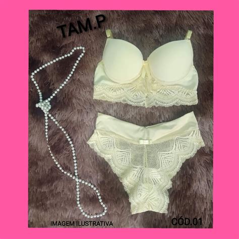 Conjunto De Lingerie Luxo P Shopee Brasil