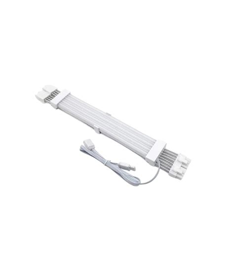 Dual 8pin ARGB PCIE/GPU Extension Cable WHITE – DynaQuest PC