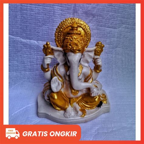 Jual Patung Ganesha Mini 12 Cm Miniatur Dewa Ganesa Shopee Indonesia