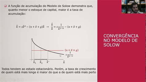 Macro III Aula 3B Crescimento exógeno Convergência no Modelo de