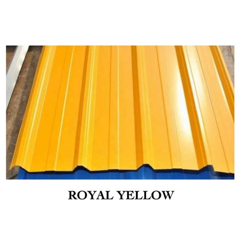 G Mm Royal Yellow Ft Ft Ft Ft Ft Metal Roofing