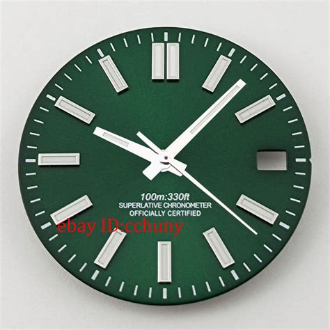 29mm Green Sterile Watch Dial Hands Luminous Fit NH35 NH35A Movement EBay