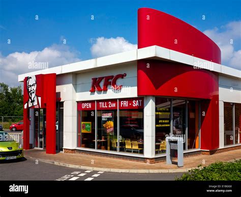 KFC drive in fast food restaurant in Chesterfield Derbyshire England ...