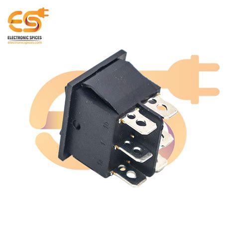 Buy KCD4 15A To 30A 250V Black Color 6 Pin DPCO Momentary Heavy Duty