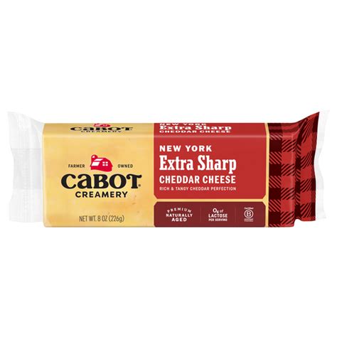 Save On Cabot Creamery Aged New York Extra Sharp Yellow Cheddar Cheese