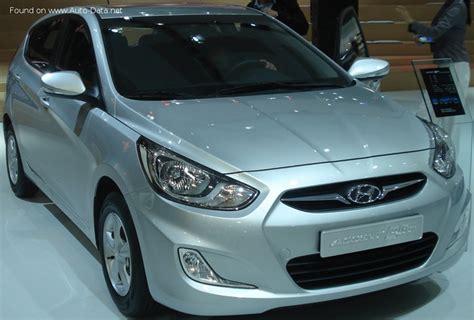 2011 Hyundai Solaris I 1.4 MPI (107 Hp) | Technical specs, data, fuel consumption, Dimensions