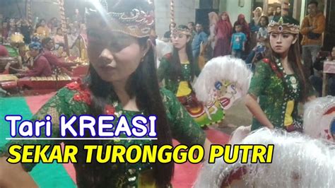 Tari Kreasi Sekar Turonggo Putri Live Dusun Siranti Petir Youtube