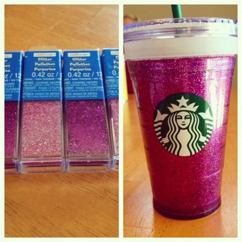 Starbucks glitter cup | Starbucks glitter cup, Starbucks diy, Glitter diy