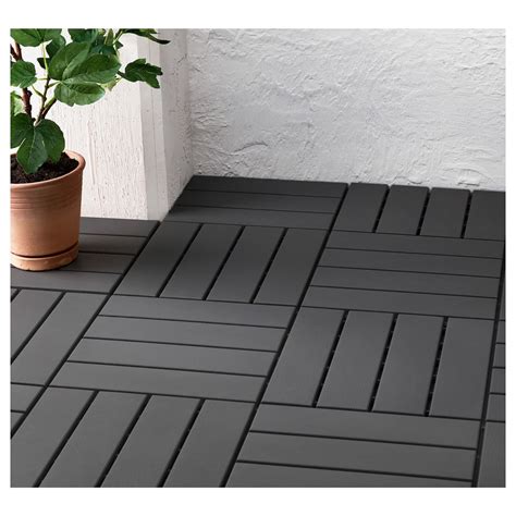 Runnen Decking Outdoor Dark Gray 9 Sq Feet Our Favorite Ikea