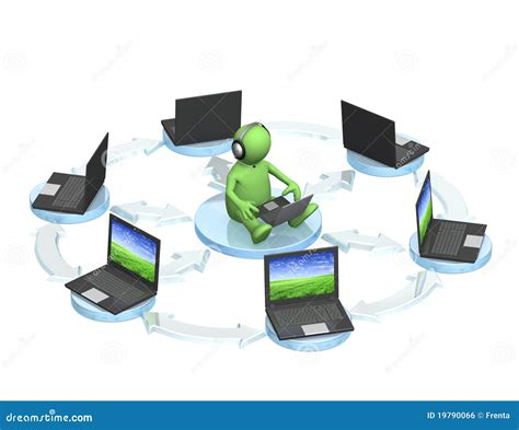 Dialogue In The Internet Stock Illustration Illustration Of Green