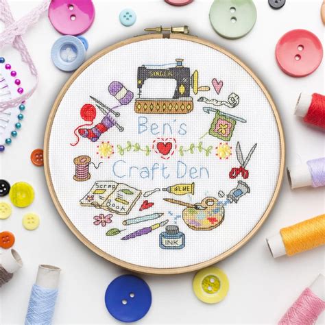 Bothy Threads Xhs12 My Craft Den Cross Stitch Kit Jks Cross Stitch